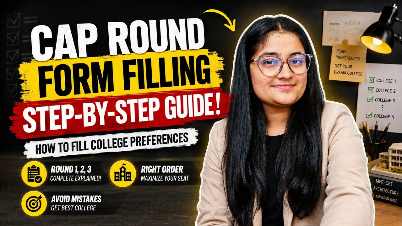 How to Fill Architecture CAP Round 2026 Form | Best College Preference Order
