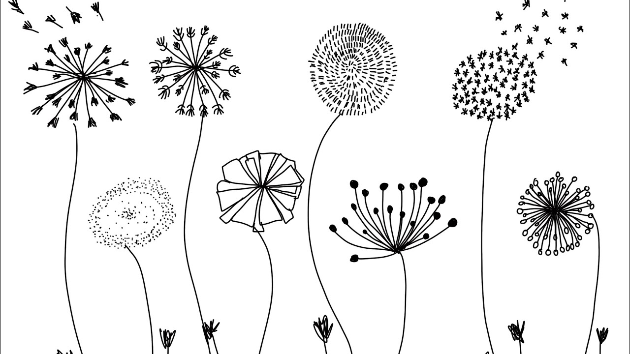 Drawing#12 Doodle with me dandelions, Idle Doodle
