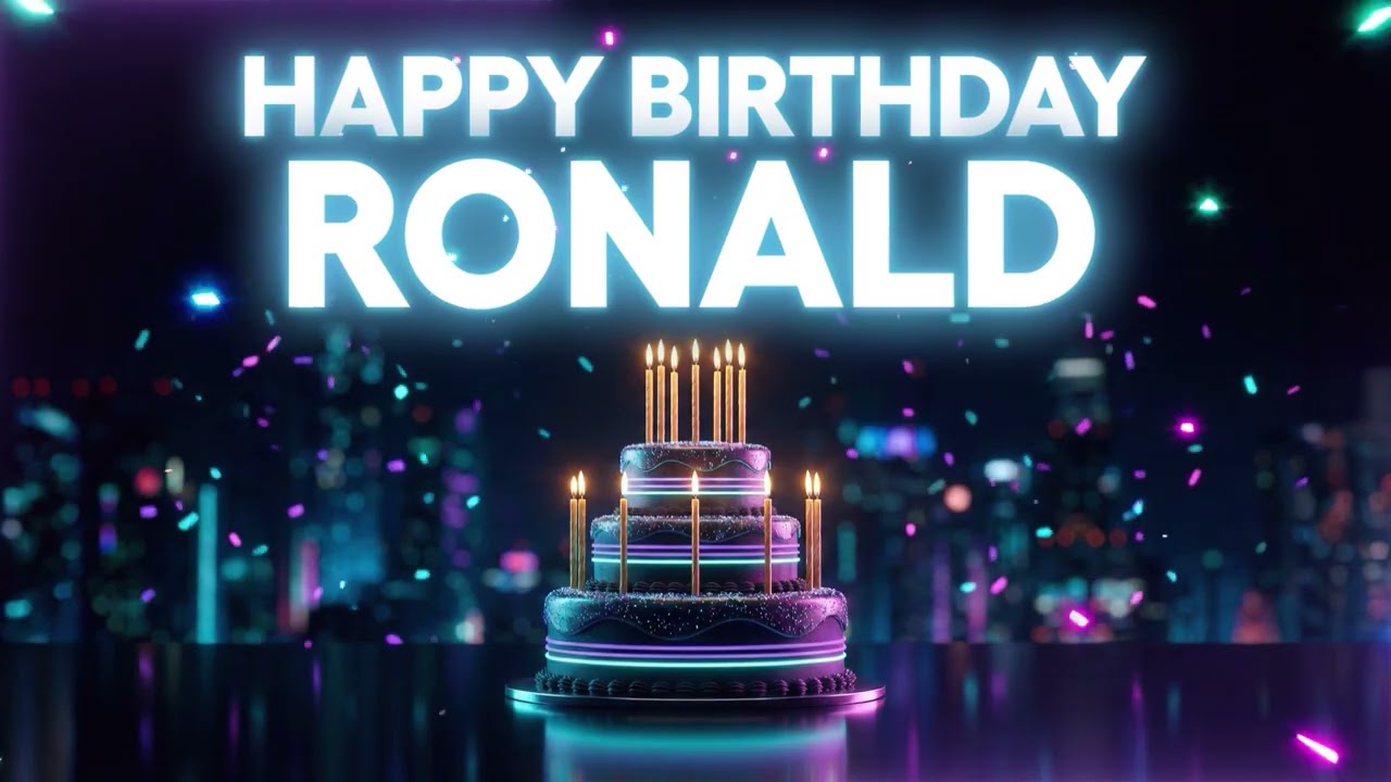 Happy Birthday Ronald Song 🎂 Upbeat Party Version 🎵 The Original Song