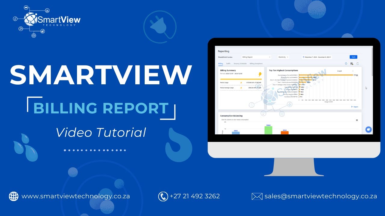 SmartView Technology Utility Billing Reports Guide | Utility Management for Gas, Electricity & Water