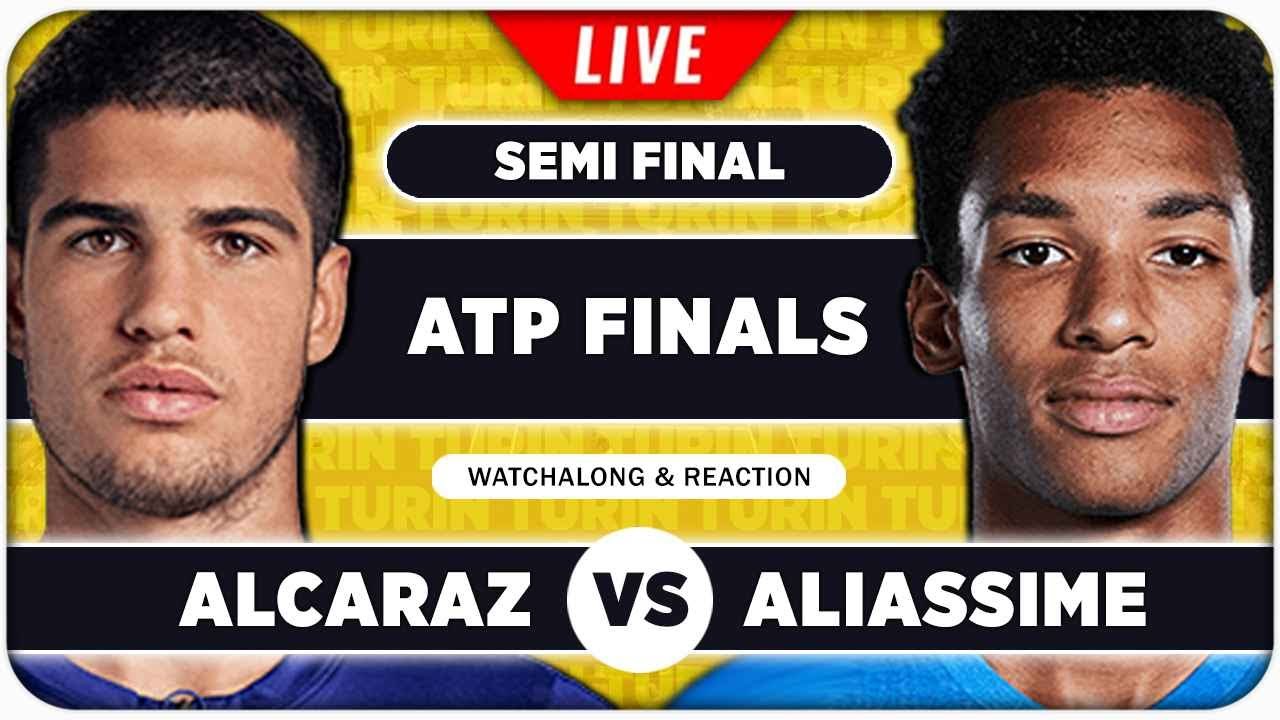 ALCARAZ vs AUGER ALIASSIME • ATP Finals 2025 Semifinal • LIVE Tennis Watchalong