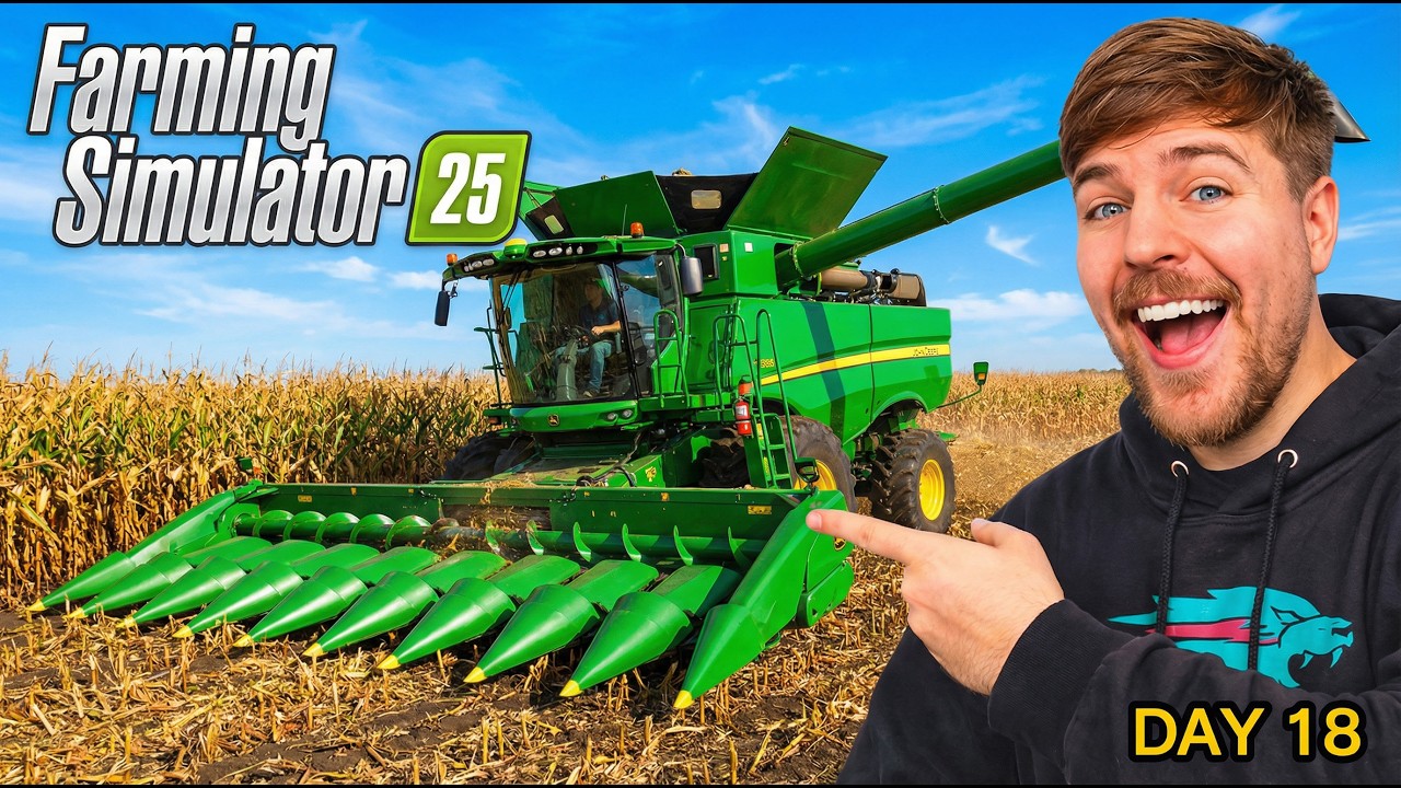 John Deere Combine Dominates the Field! 🌾 | FS25 Realistic Gameplay