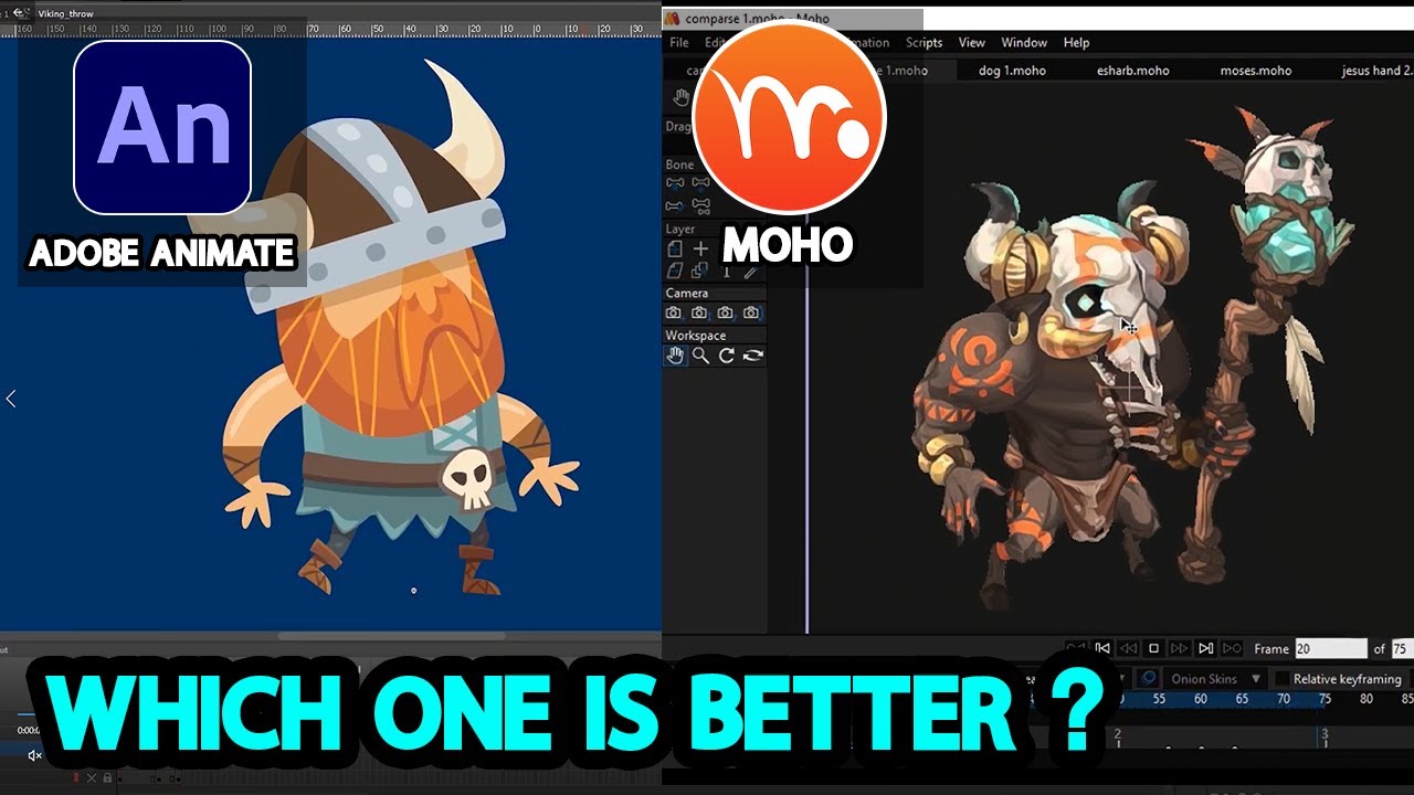 Moho против Adobe Animate