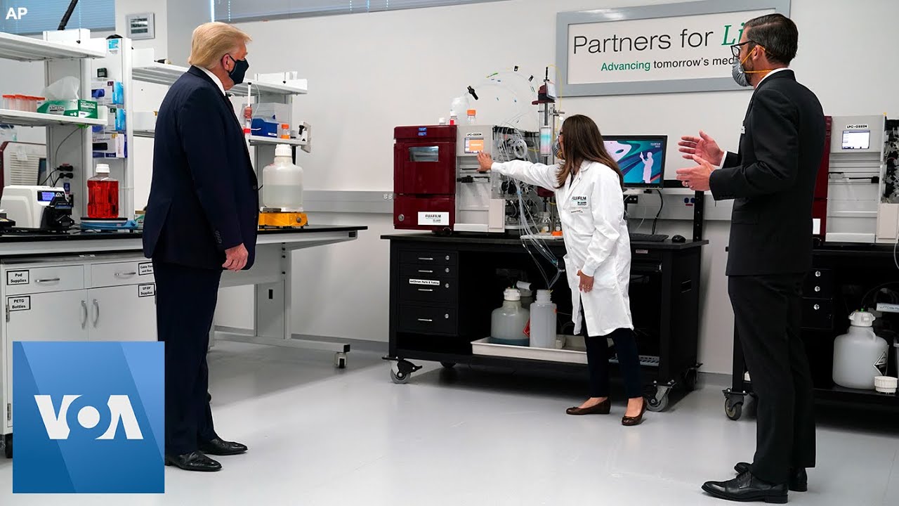 President Trump Tours Lab Where COVID-19 Vaccine Components Will be Made