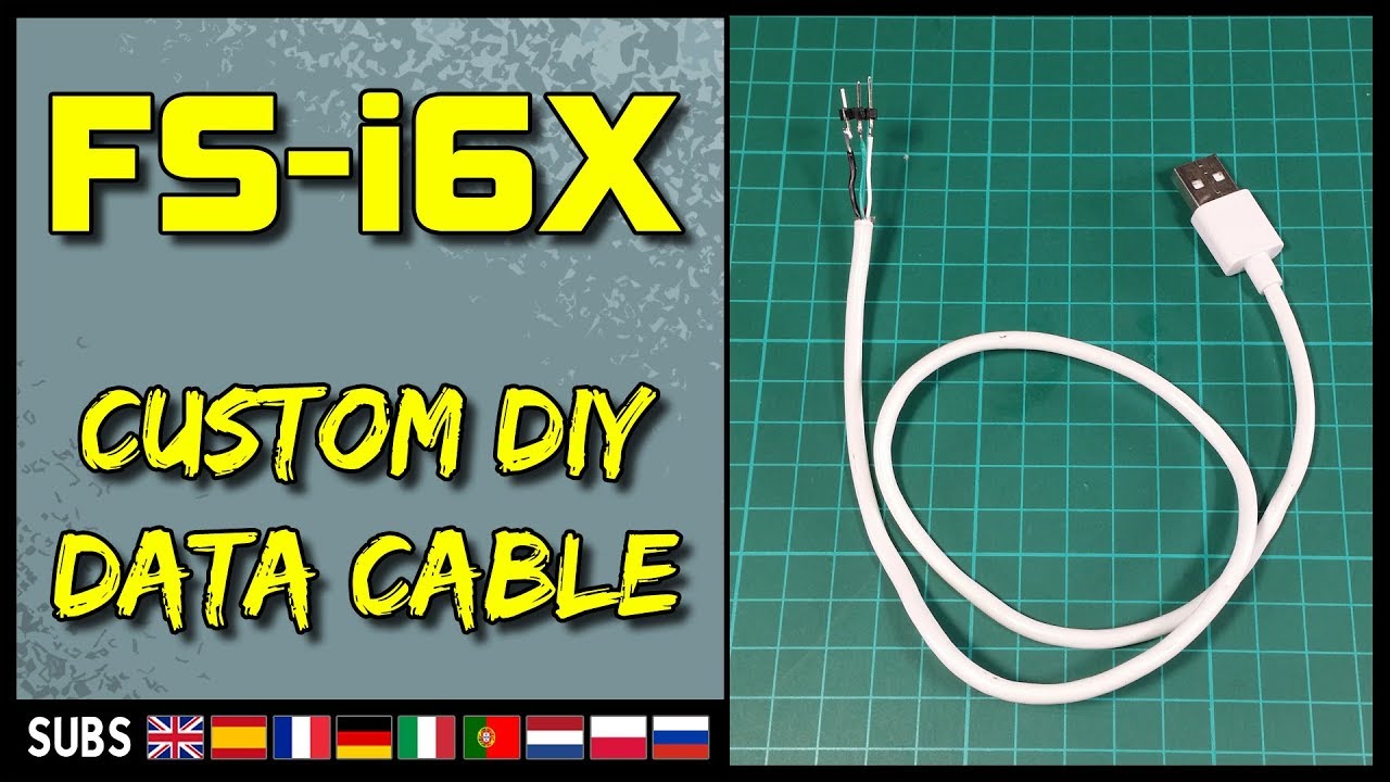FlySky FS-i6X - Custom DIY Data Cable