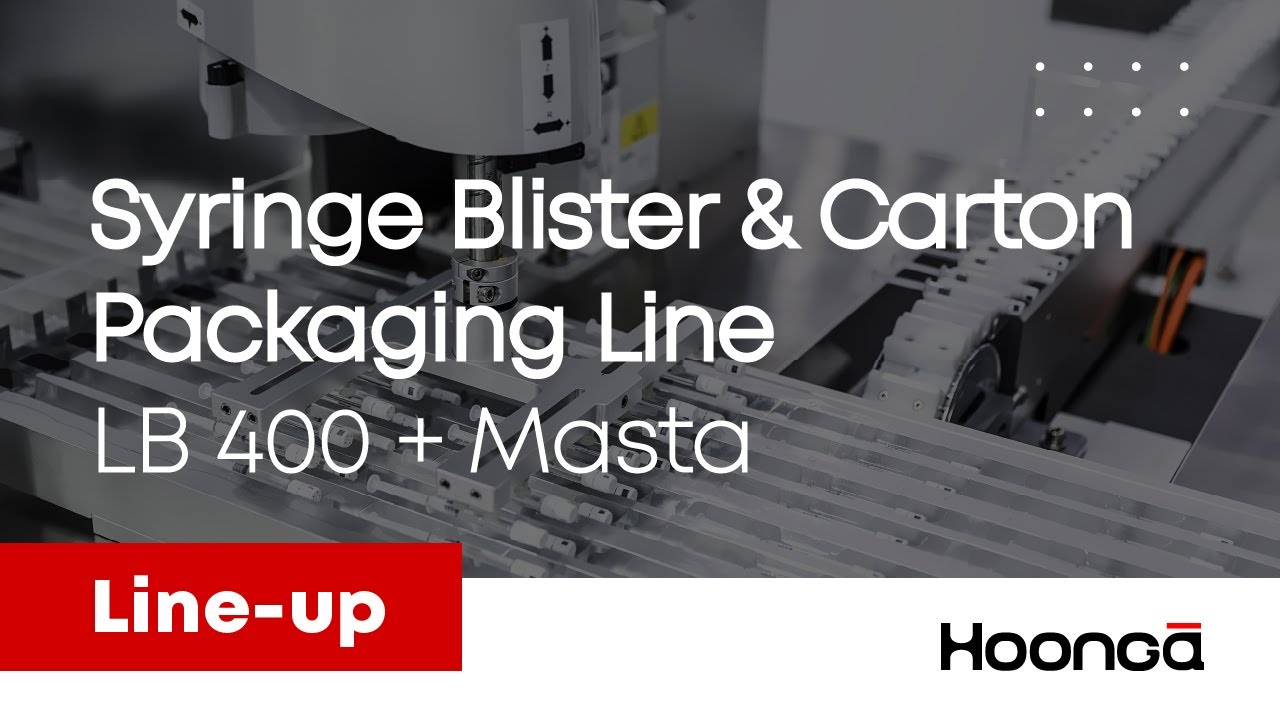 [Hoong-A] Syringe Blister & Carton Packaging Line Touch glass display_LB 400 + Masta