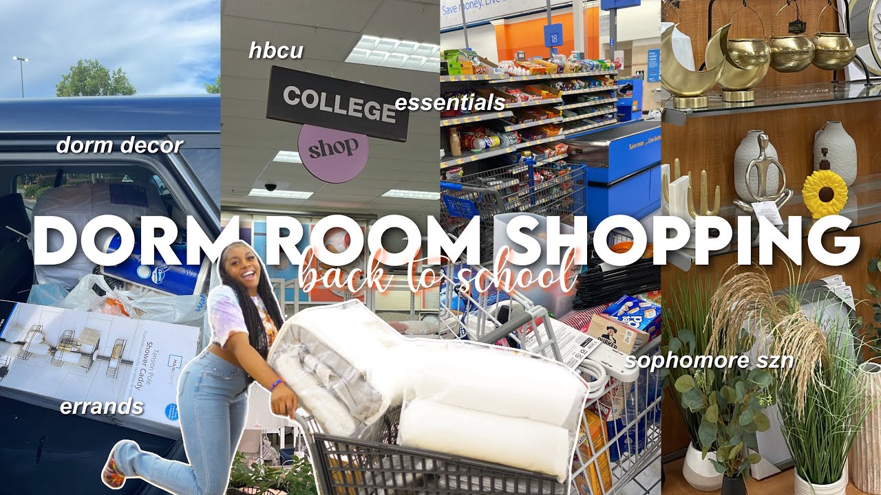 COLLEGE DORM ROOM SHOPPING + haul 2022 | dorm decor, essentials, school supplies & more!