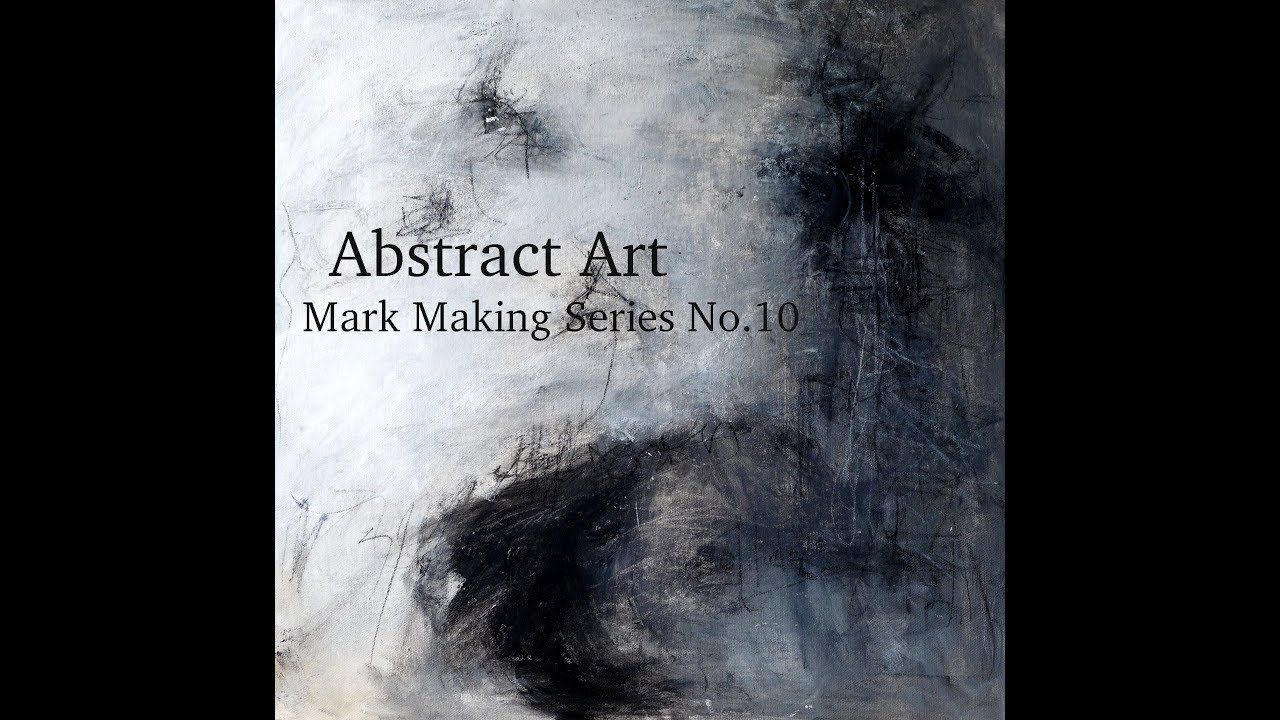 Abstract Art Mark Making #10 | Grunge canvas