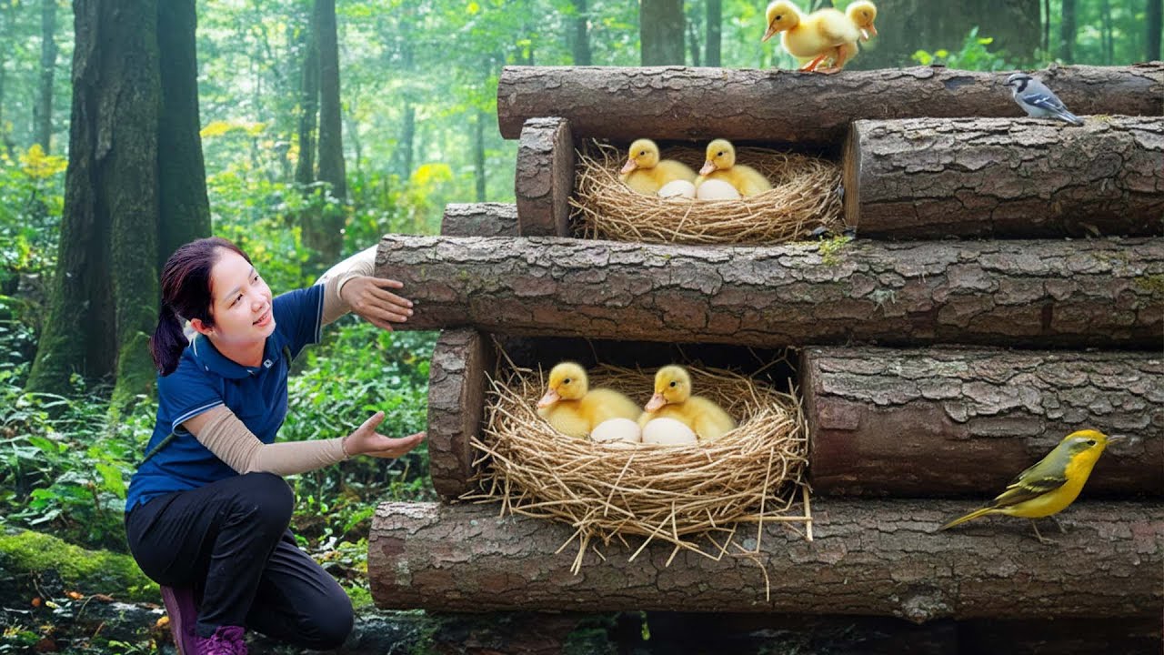 Harvesting Wild Duck and Eggs To Sell At The Market - Repair Duck Coop | Hanna Daily Life