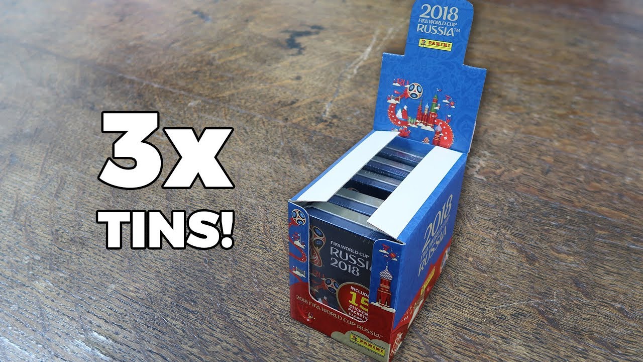 3x MINI TINS! Panini World Cup 2018 Stickers