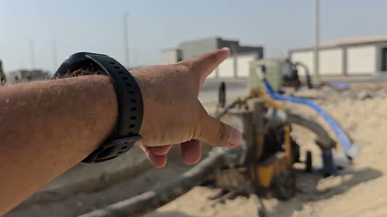 Dewatering system work  نظام سحب المياه الجوفيه