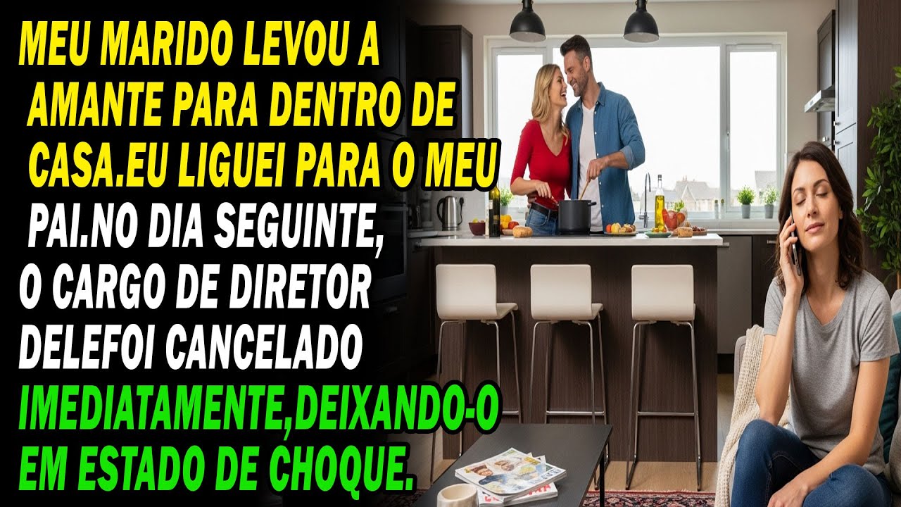 💕Ele Trouxe a Amante Para Casa. Um Único Telefonema Da Esposa Destruiu Tudo😡