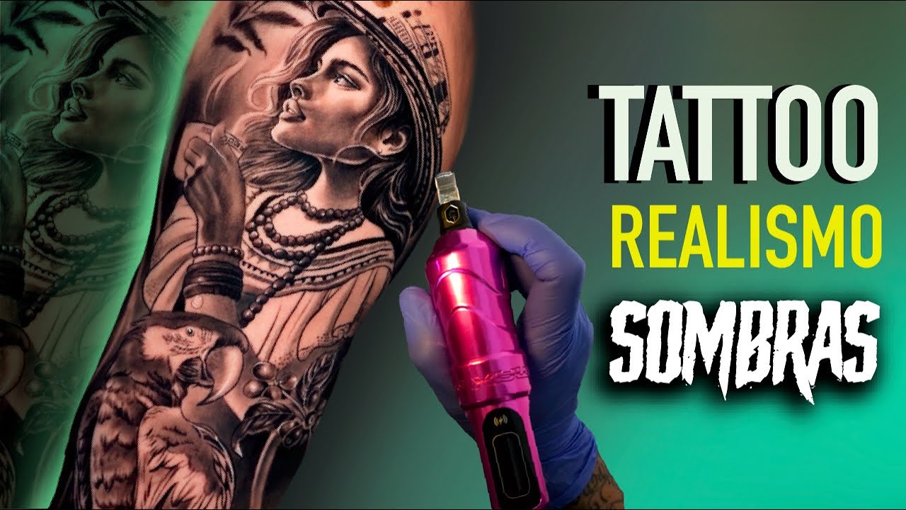 COMO HACER TATUAJE REALISTA EN SOMBRAS tattoo black and grey realistic APRENDE TECNICAS DEL TATUAJE
