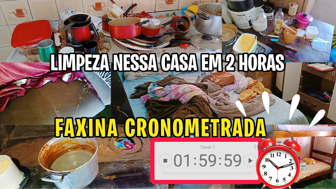 CASA SUJA AO EXTREMO🥲 É POSSÍVEL LIMPAR TUDO EM 2 HORAS?? FAXINÃO PESADO