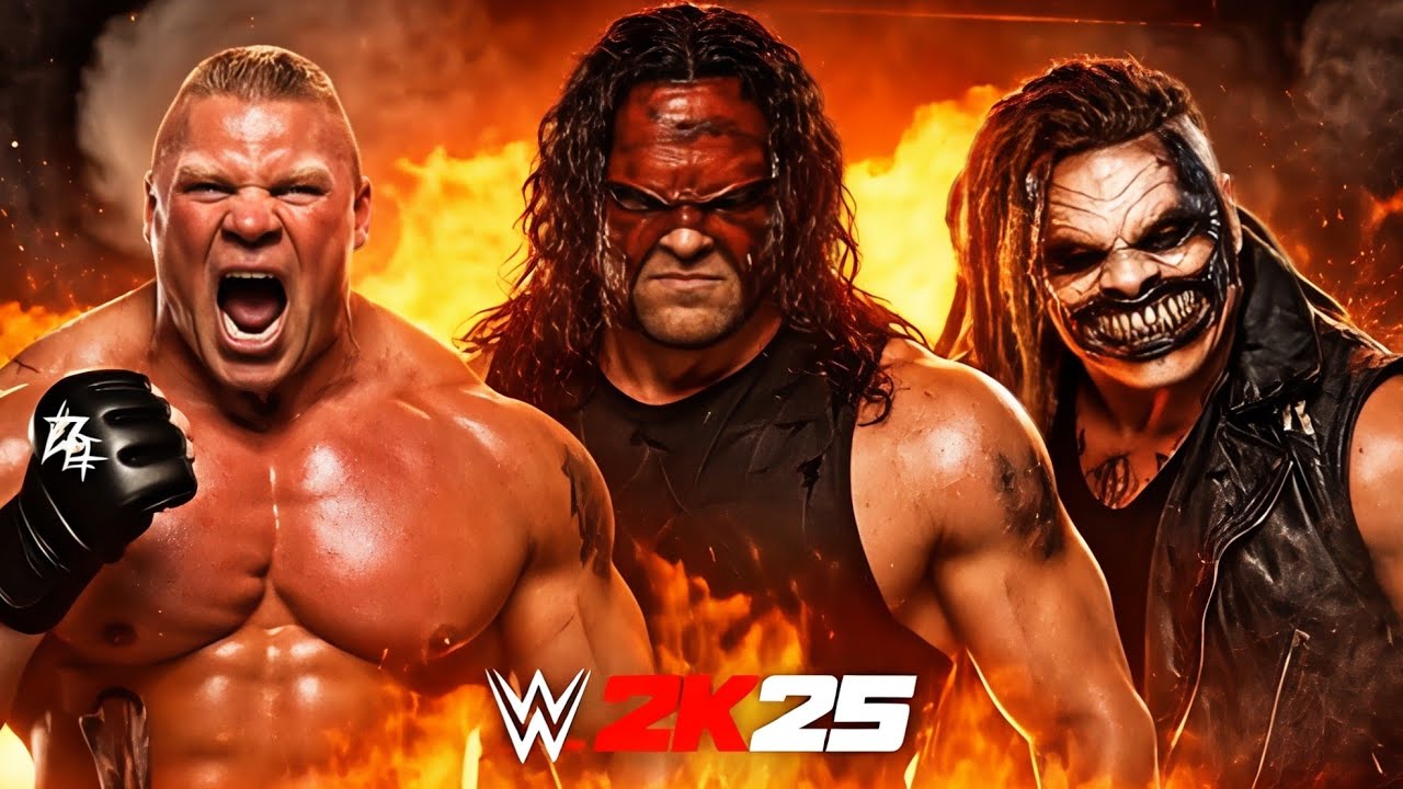 Brock Lesnar vs Kane vs The Fiend – UNREAL POWER CLASH! | WWE 2K25