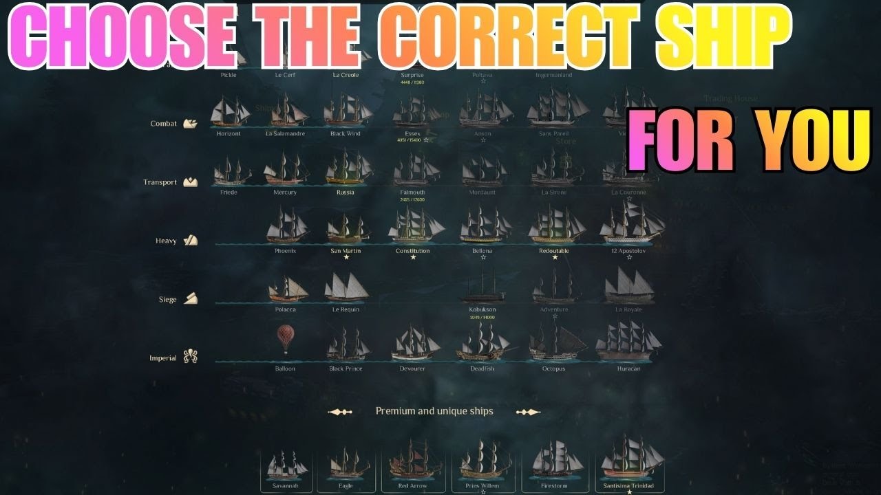 Choose the CORRECT SHIP for YOU!! World Of Sea Battle