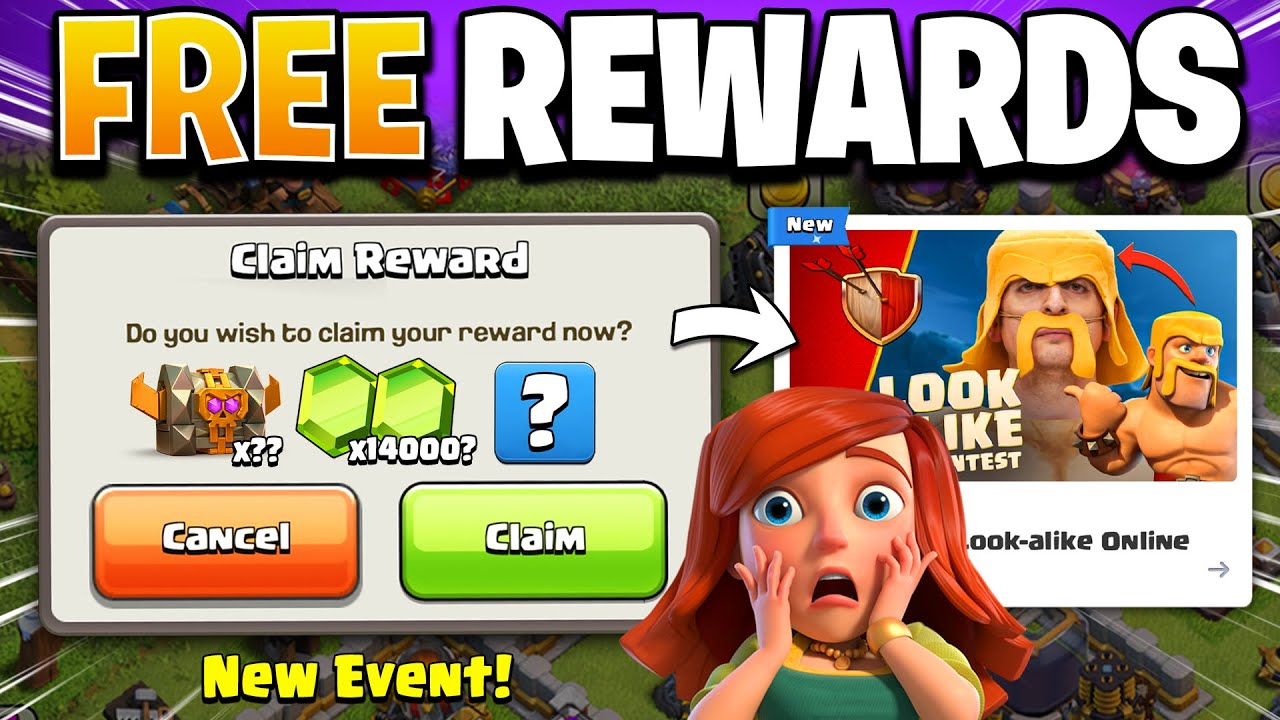 14000 FREE Gems, Chest Bundle & More Rewards by Supercell in Clash of Clans!