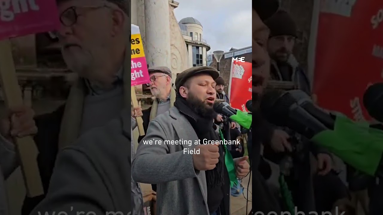 Mothin Ali and Jeremy Corbyn call to defeat far right at Manchester rally