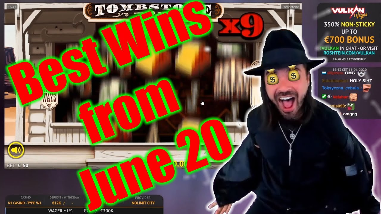 🔥💶Best Wins of June 2020🔥💶 Bonushunt Roshtein Twitch Stream highlights of the Month