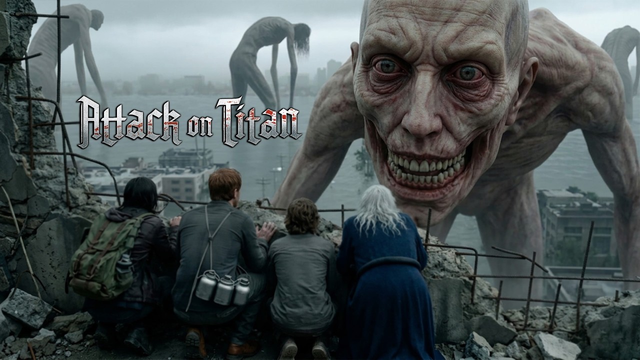 عمالقة غريبة ظهروا وما تبقي من البشر احتموا بداخل سور عملاق | ملخص attack on titan كامل