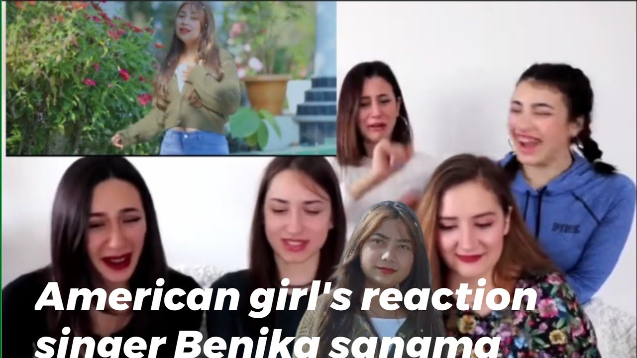 Benika sangma Mashup remix classic song(reaction By American girl's @Benika Sangma