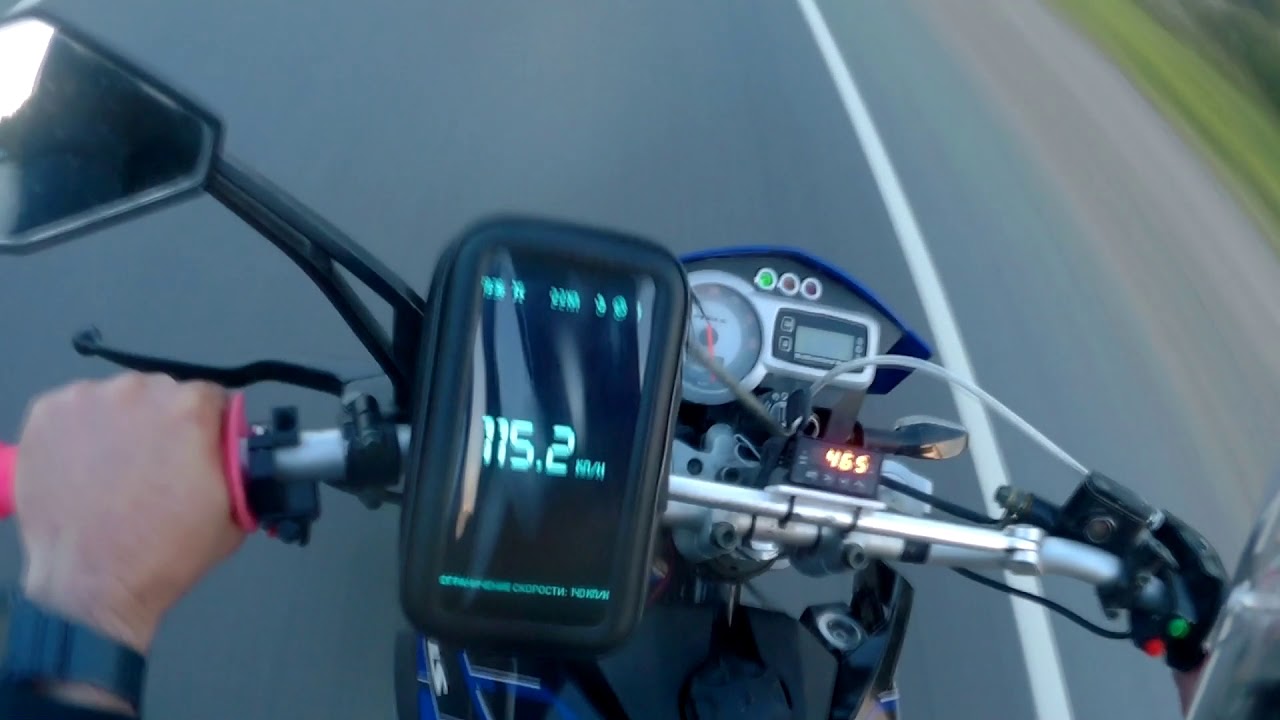 Опять разгон до 100 и максимальная скорость stels trigger 50