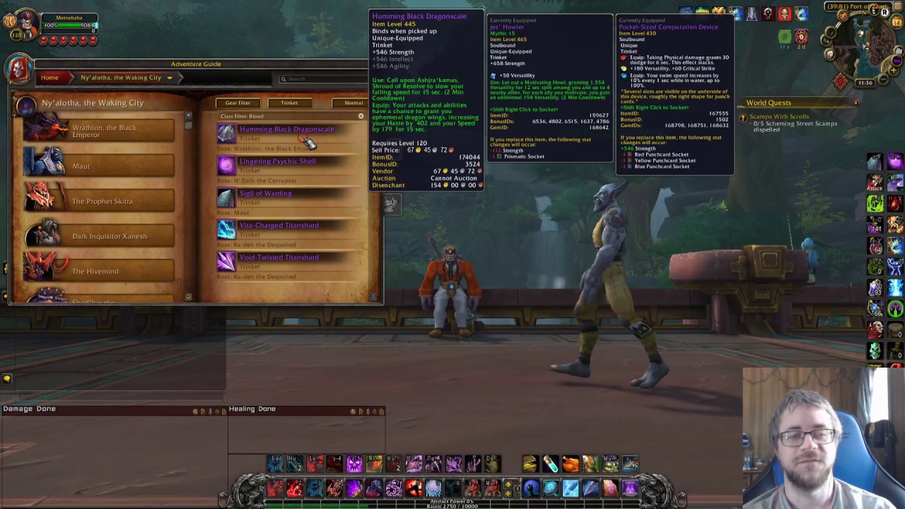 My Opinion on Blood DK Trinket Options - 8.3 Season 4 BFA