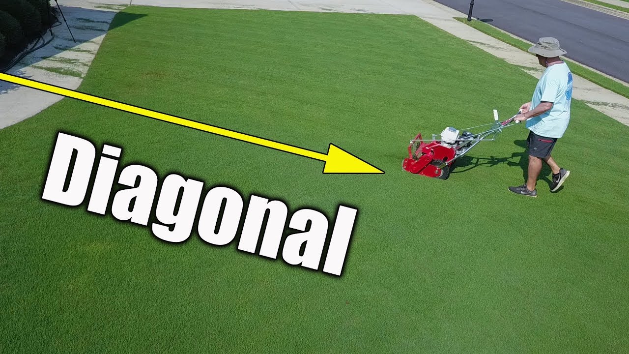 Diagonal Cutting Lawns