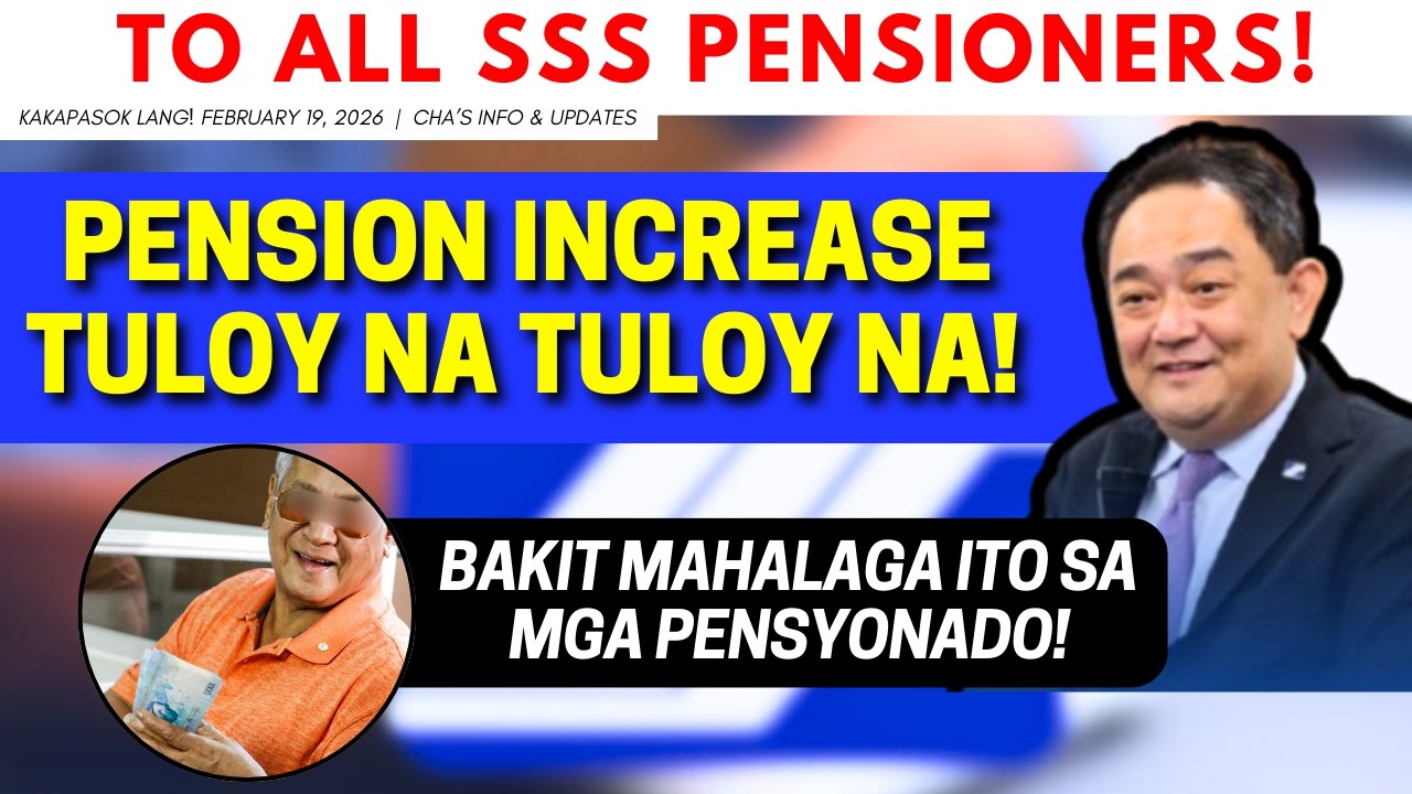 ✅ SSS PENSION INCREASE TULOY NA TULOY NA! ALERT ALL SSS PENSIONERS: GOOD NEWS NG SSS BAKIT MAHALAGA