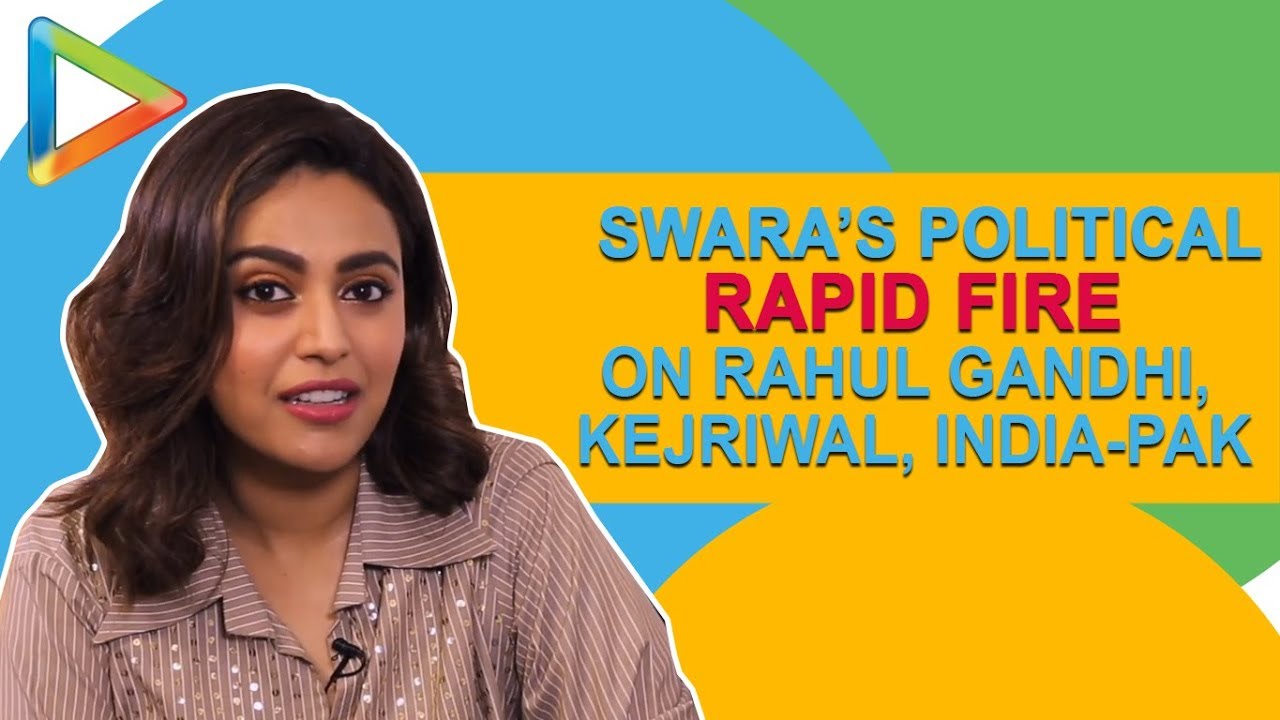 EPIC RAPID FIRE: Swara Bhaskar On Rahul Gandhi, Pandit Jawaharlal Nehru, Arnab Goswami, Partition