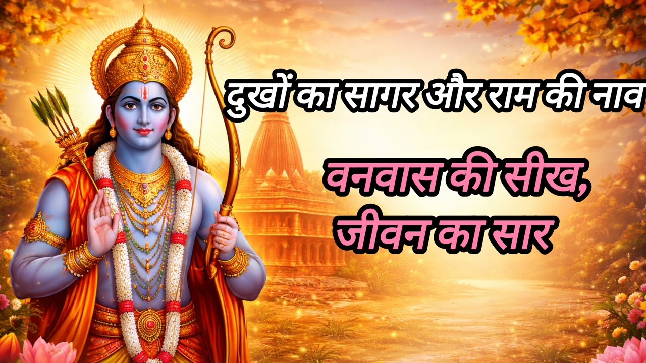 दुखों का सागर और राम की नाव: वनवास की सीख, जीवन का सार | motivation 
