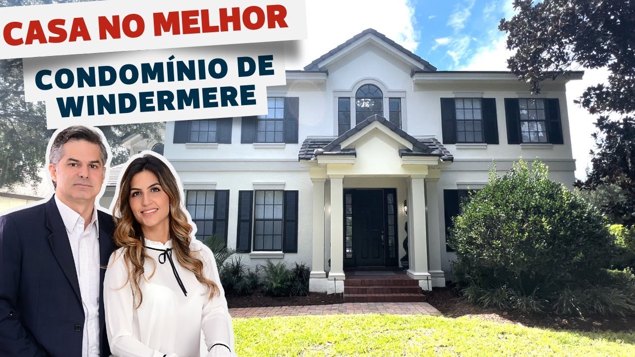 Casa com um apartamento dentro dela, no melhor condomínio de Windermere.