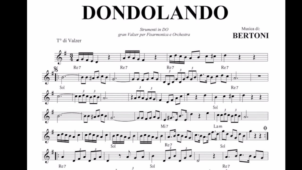 Gran Valzer DONDOLANDO Valzer Stefano BERTONI