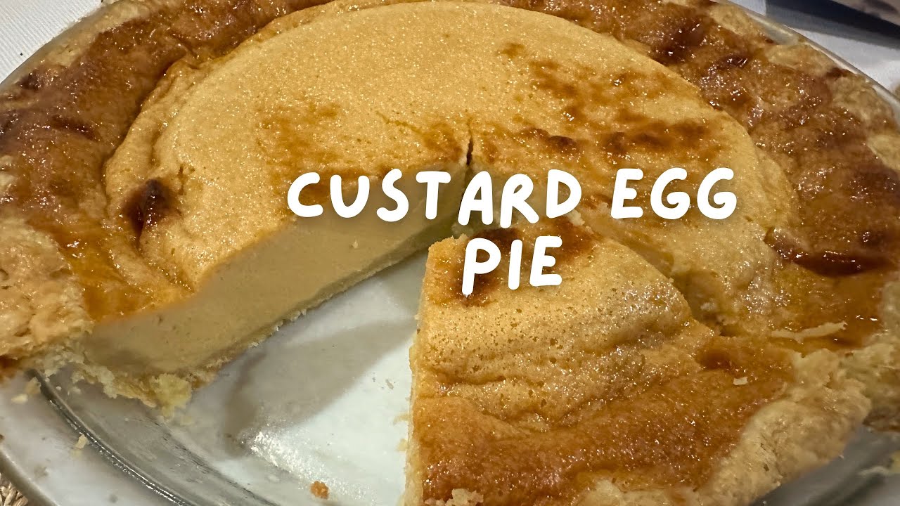 Home Cooking - My Custard Egg Pie Recipe