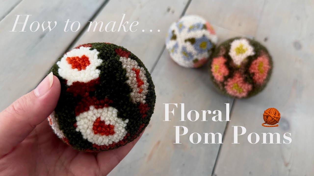 How To Make Beautiful Floral Pom Poms