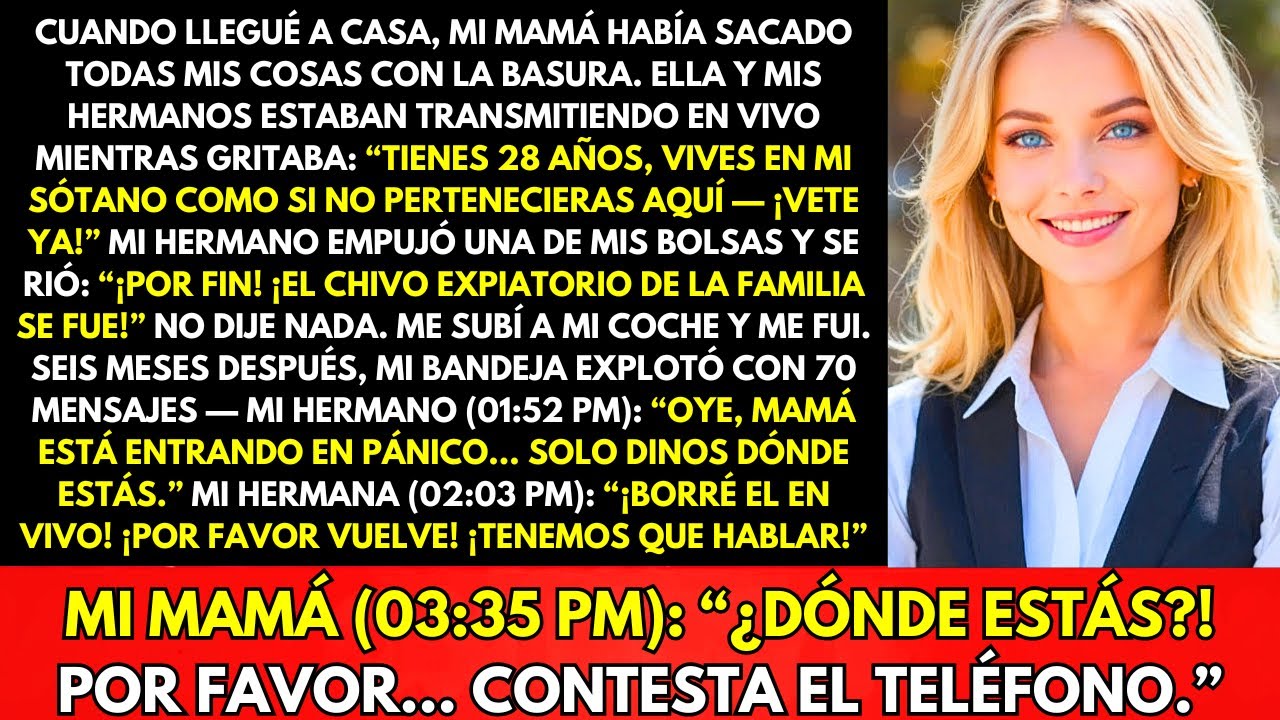 Mi Mamá Tiró Mis Pertenencias A La Basura Al Volver A Casa—Ella Y Hermanos En Vvo