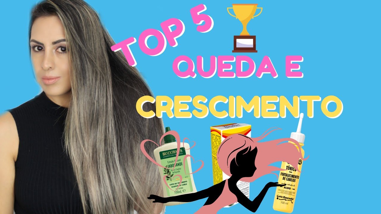 TOP 5 TÔNICOS PARA QUEDA DE CABELO E CRESCIMENTO!