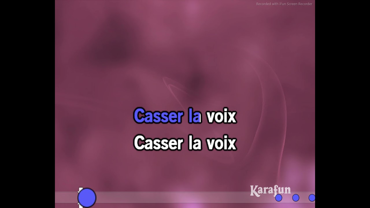 karaok&eacute; patrick bruel casser la voix