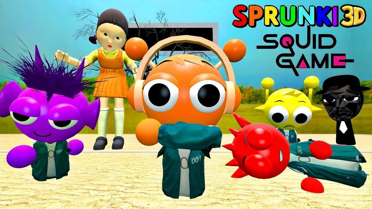 LOS SPRUNKI ENTRAN A LOS JUEGOS DEL CALAMAR 2 (SPRUNKI 3D)