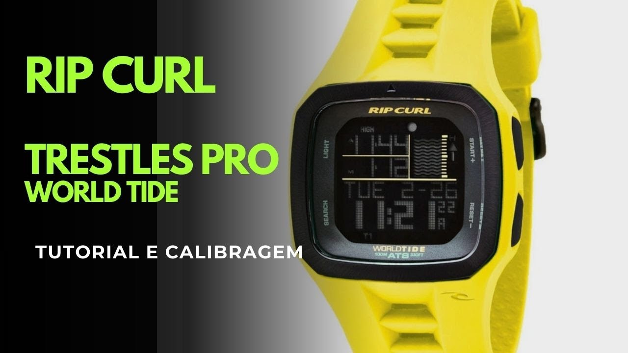 TUTORIAL - RELÓGIO DE SURF RIP CURL WORLD TIDE (FUNÇÕES E AJUSTE)
