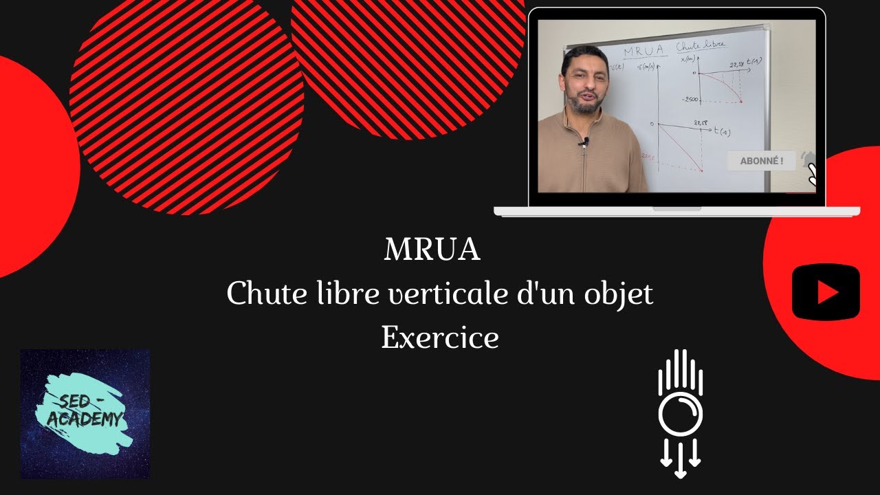 La Chute Libre verticale d'un objet - MRUA - Exercice