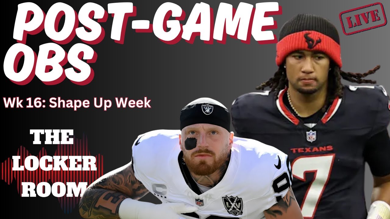 LIVE Post-Game Reaction To Texans Sluggish WIN Over Las Vegas Raiders! Wake Up Call?!