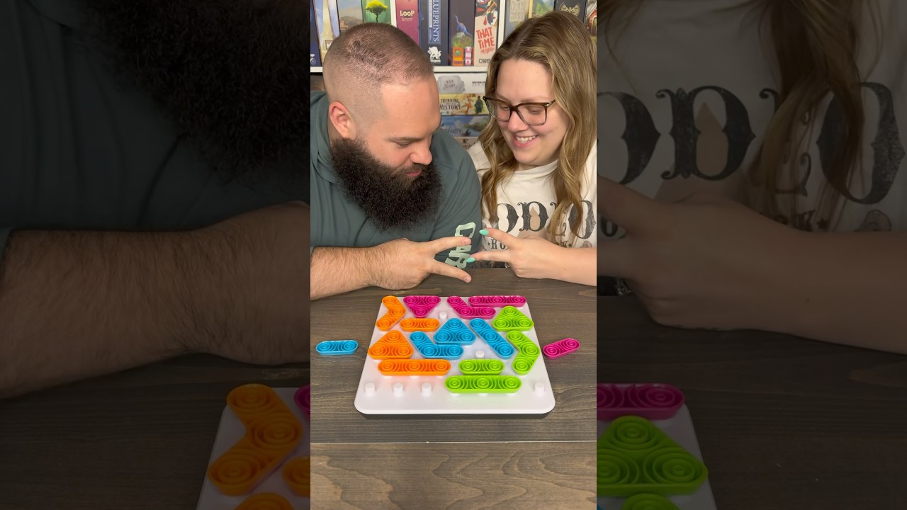 Gridblock Is A Strategy Board Game That Keeps You Thinking! #boardgames #gamenight #couple #fun