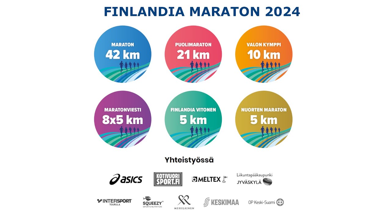 Finlandia Marathon Jyväskylässä, Lauantai 14.9.2024