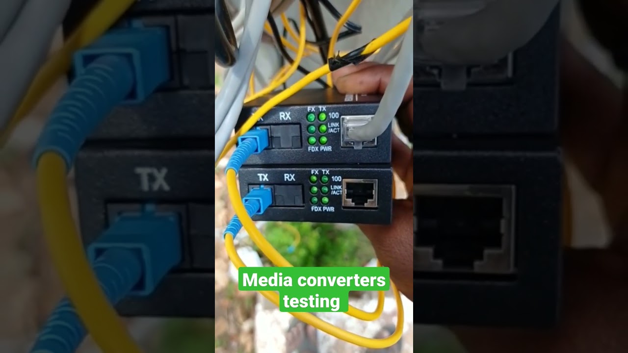 how to check fiber media converters testing