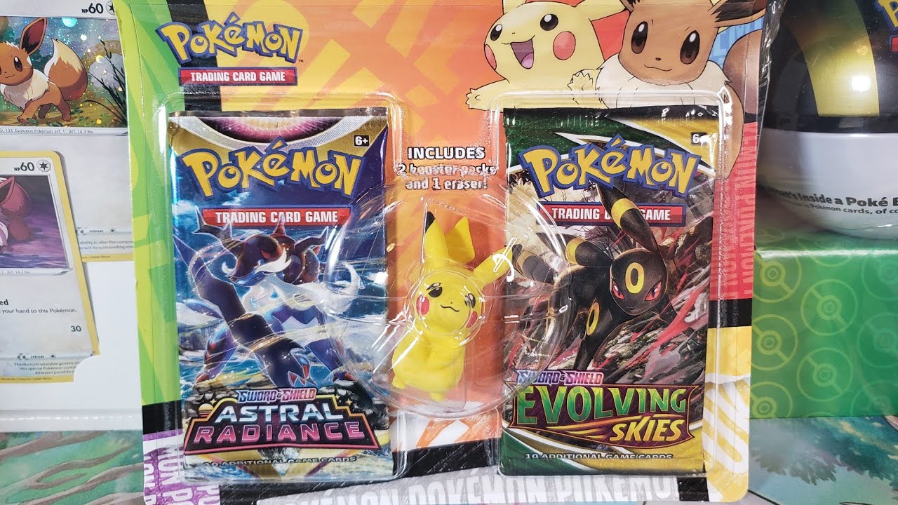 Pikachu Back to School Eraser Double Blister Opening