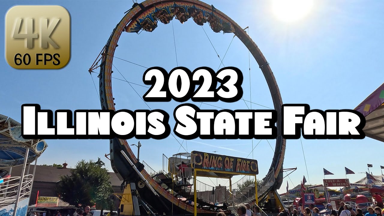 Checking out the 2023 Illinois State Fair in Springfield, IL 4k Video