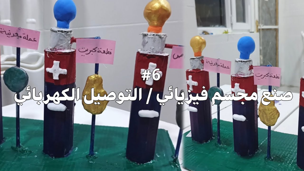 #6 عملي اليدوي مجسم فيزيائي/ التوصيل الكهربائي