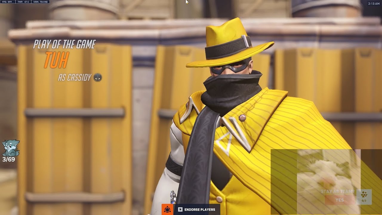 POTG! IDDQD БЕЗУМНЫЙ КАССИДИ ГЕЙМПЛЕЙ OVERWATCH 2 СЕЗОН 13 ТОП-500