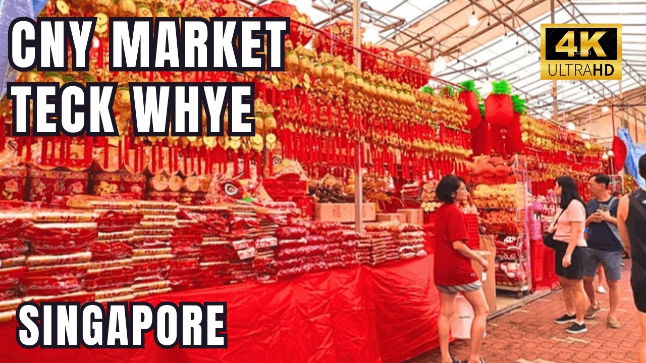 Teck Whye CNY Market Walking Tour | Heartland Chinese New Year Vibes [4K]